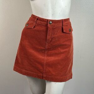 Women’s VERSONA corduroy skirt size 27 modern burnt orange